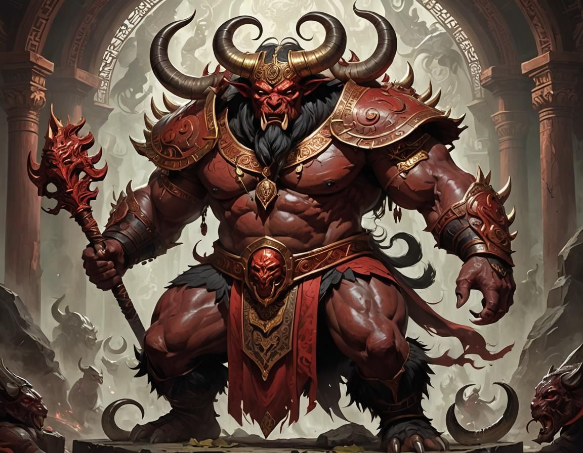 Crimson Deity of Revelry and Sinful Delights