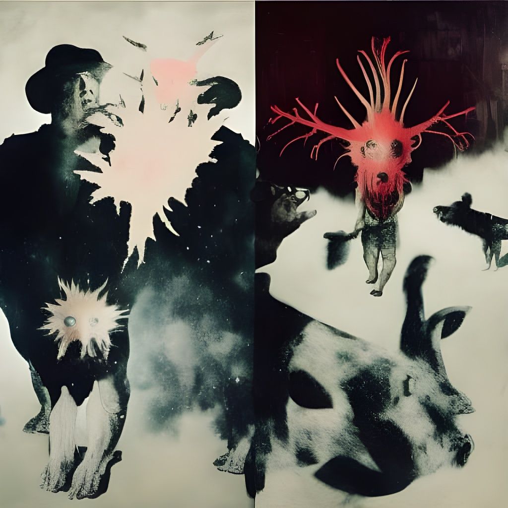 Surreal War Pigs Masterpiece in Abstract Style