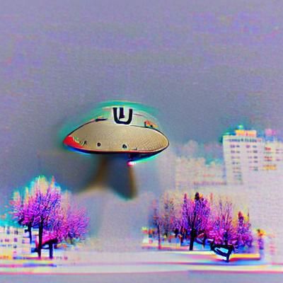 Retro UFO Photograph