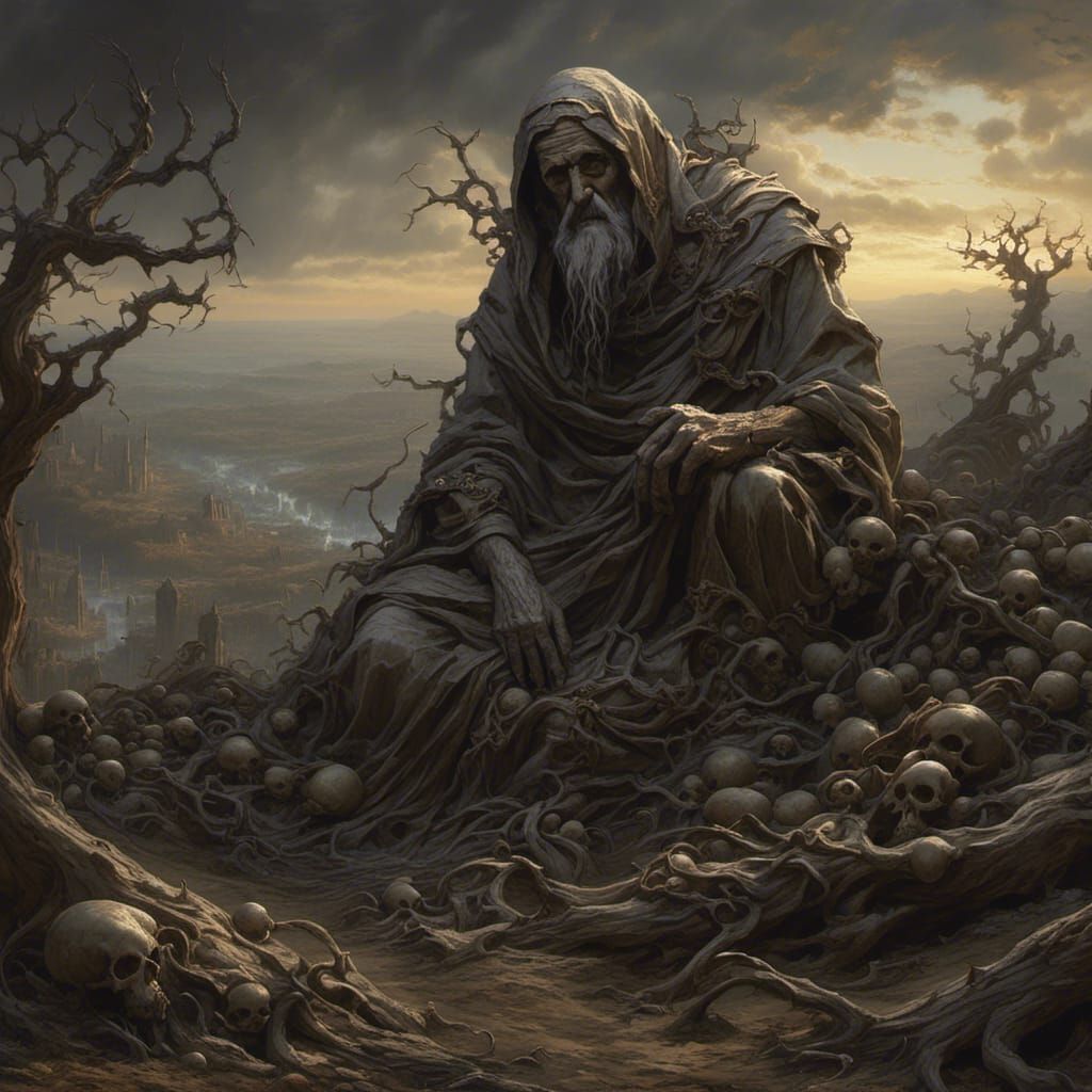 Methuselah in the Style of Gustave Doré