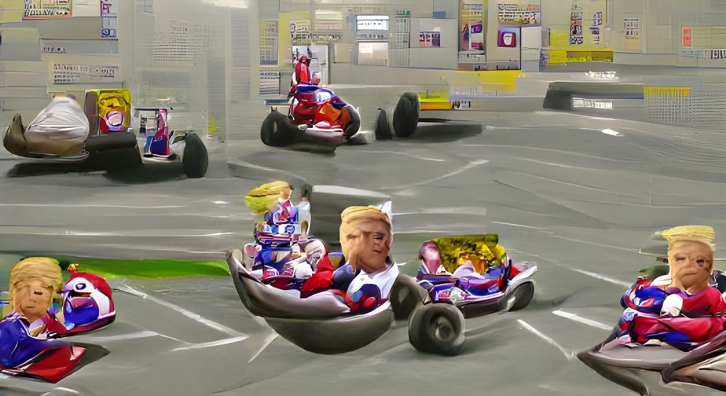 AI Generated Super Trump Kart Image