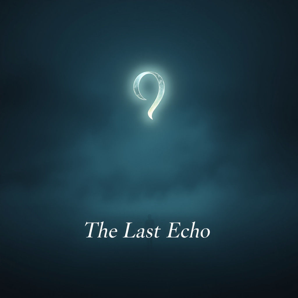 Ethereal Book Cover: The Last Echo in Matte Painting Style
