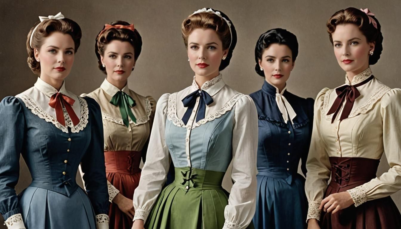 Colourful Hourglass Figures in Formal Attire