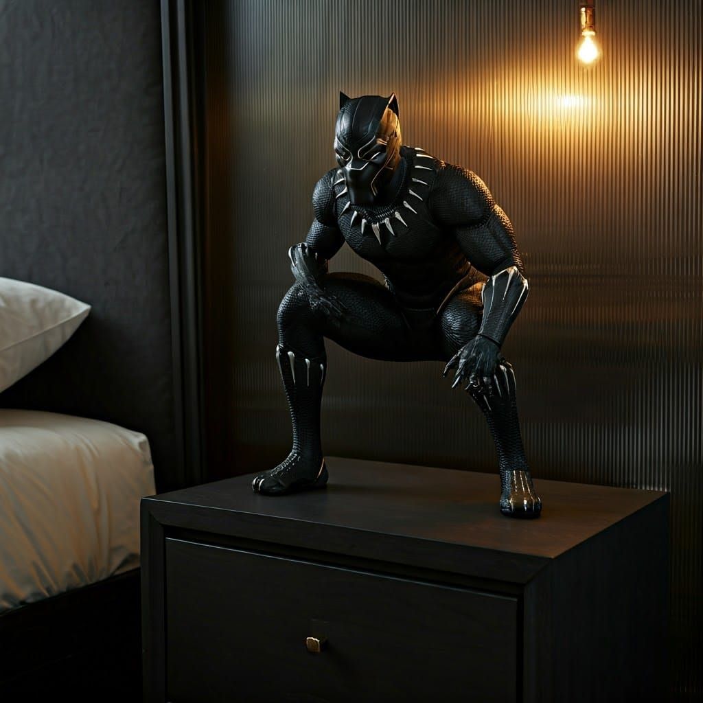 Black Panther is watching over me tonight.
