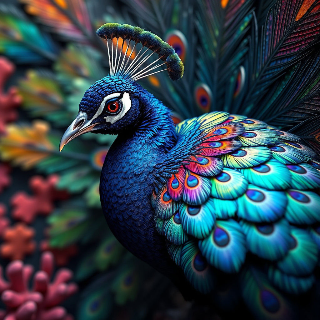 Peacock Feathers in Stained Glass: Fauvism Nouveau