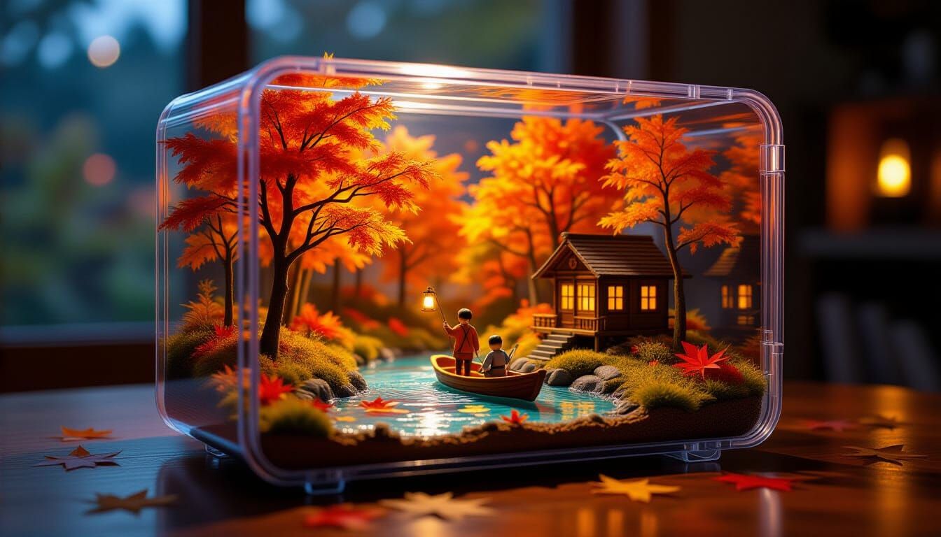 Miniature Autumnal Scenes