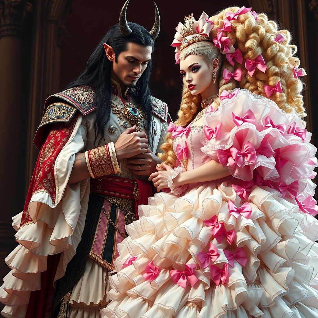 Demon King Buttons Corset of Princess Bride