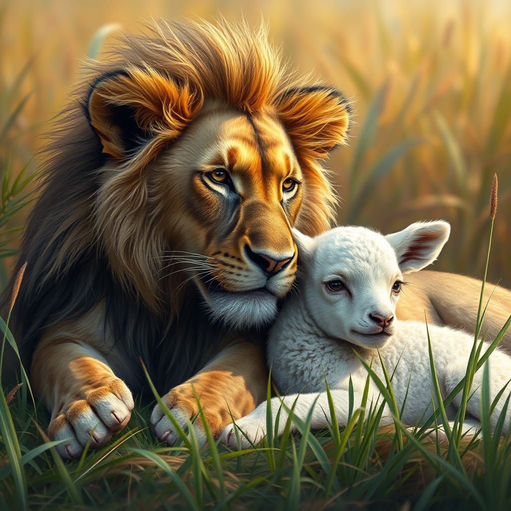 Harmonious Coexistence in Hyperrealistic Art