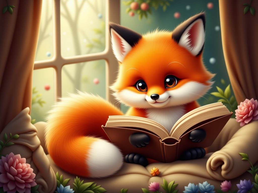 Little reading fox 3