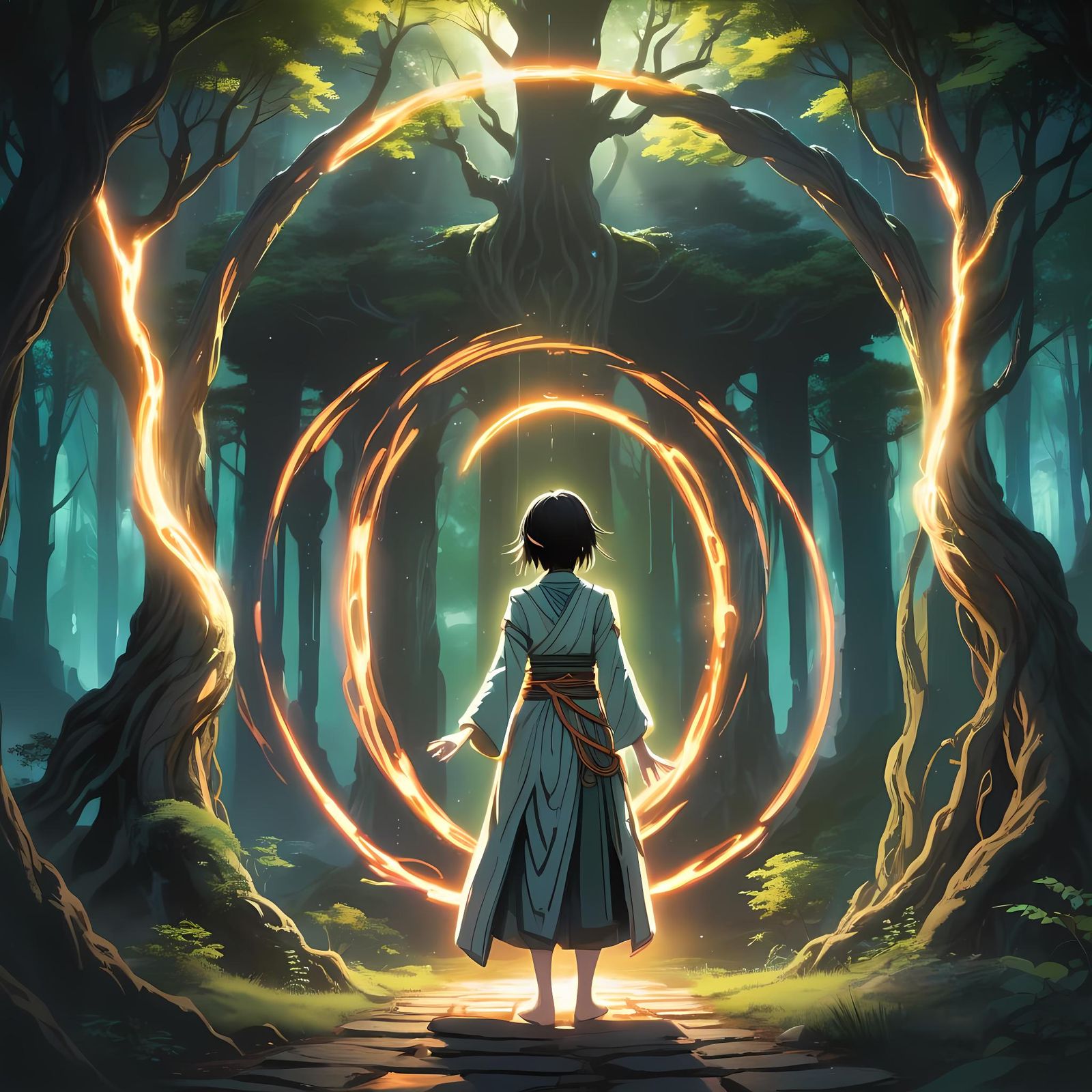 Mystical Anime Landscape in 8K Resolution