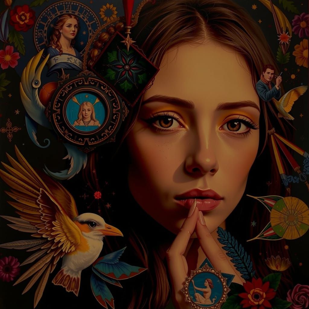 Masterpiece Painting of Beauty and Truth