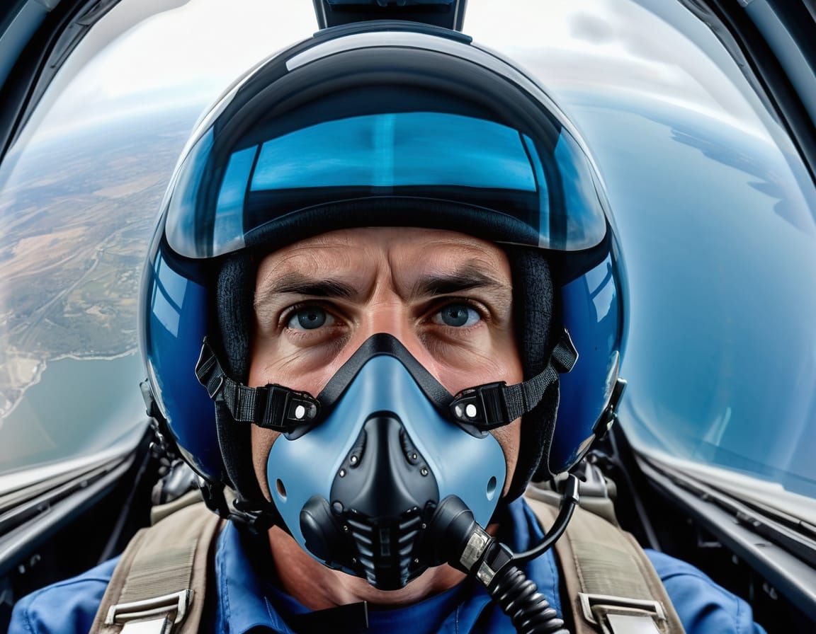 Modern Jet Pilot Cockpit Photograph