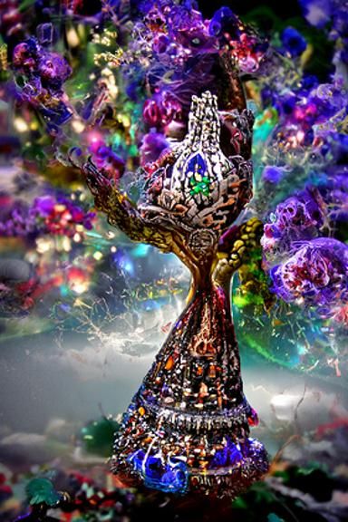 Tree of Life Wedding Dress in Ethereal Style