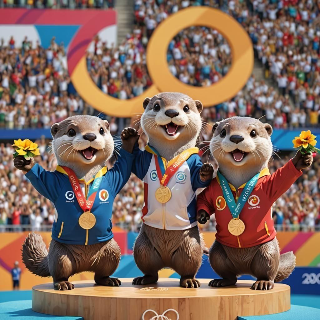 Otters Win Medals at the Paris Olympics 2024