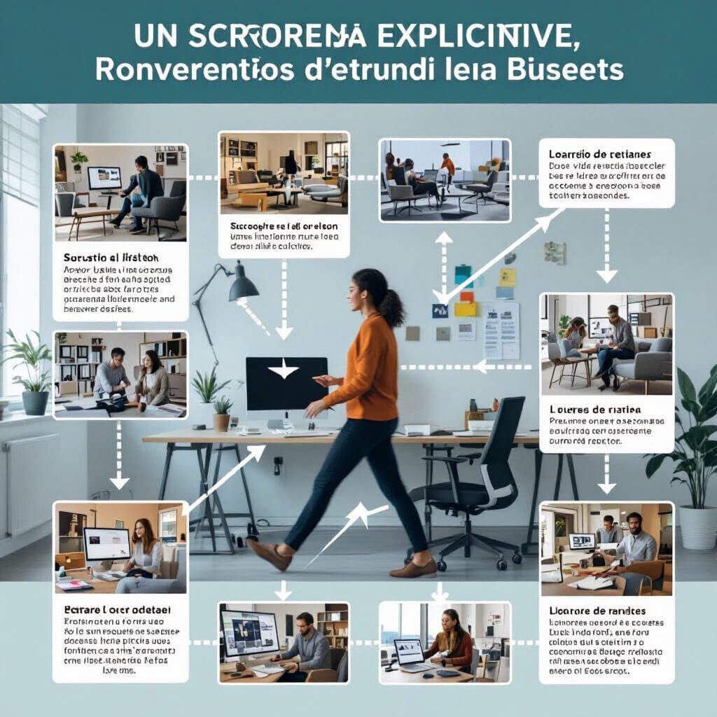 Office Movement Flowchart with Photos in Detailed Infographi...