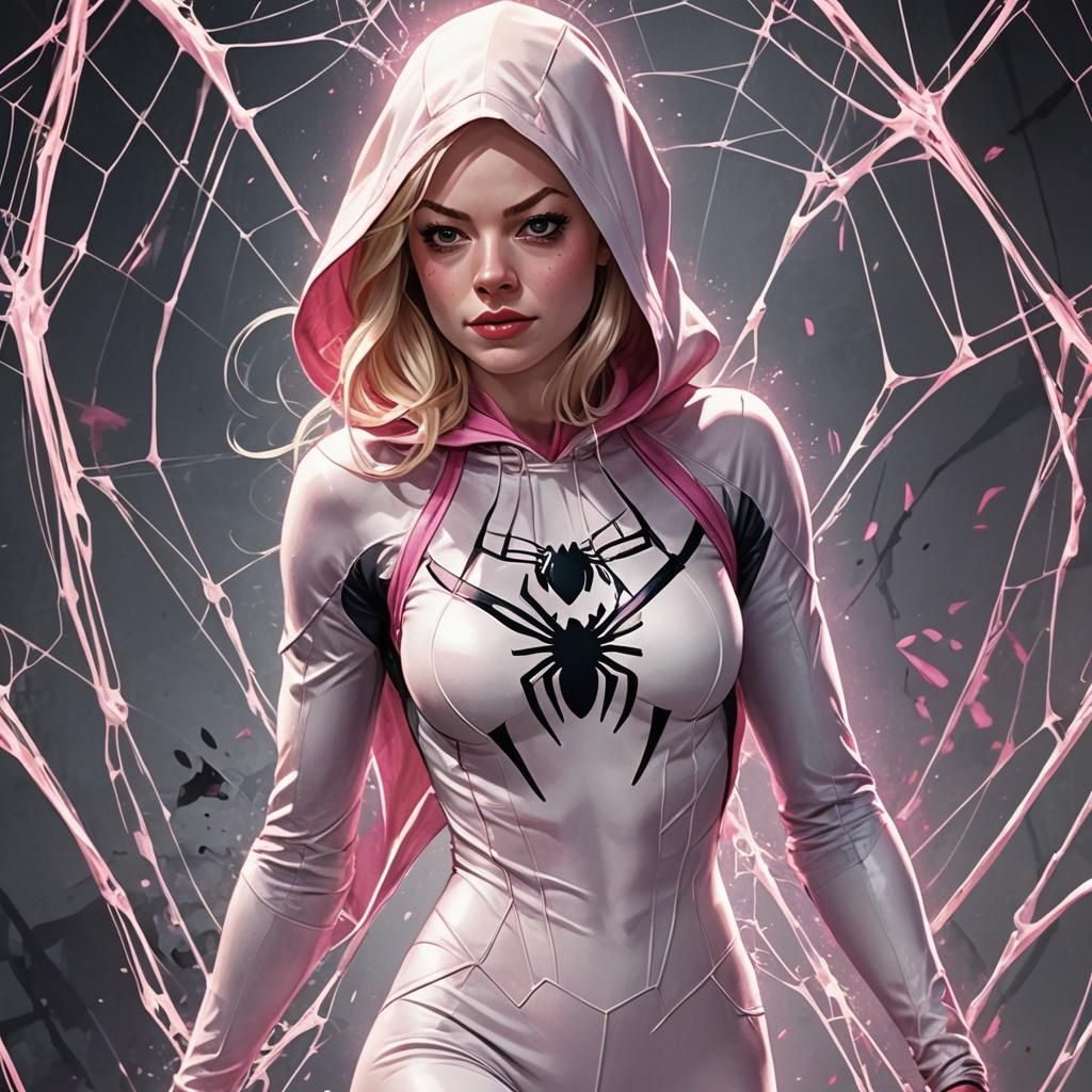 Ghost Spider: Emma Stone as Gwen Stacy in Comic Art