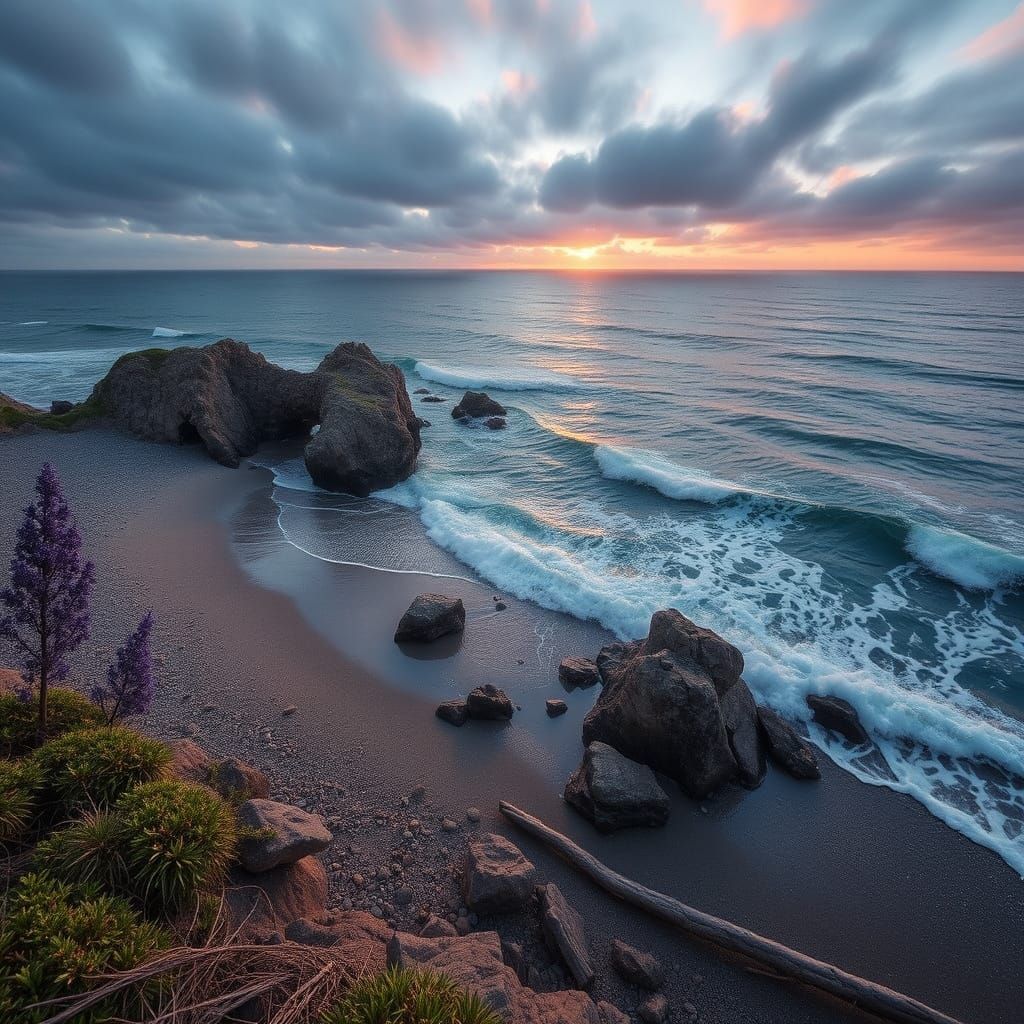 Magical Seashore Illustration