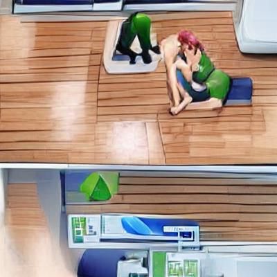 Anime Style Sims Romance Scene