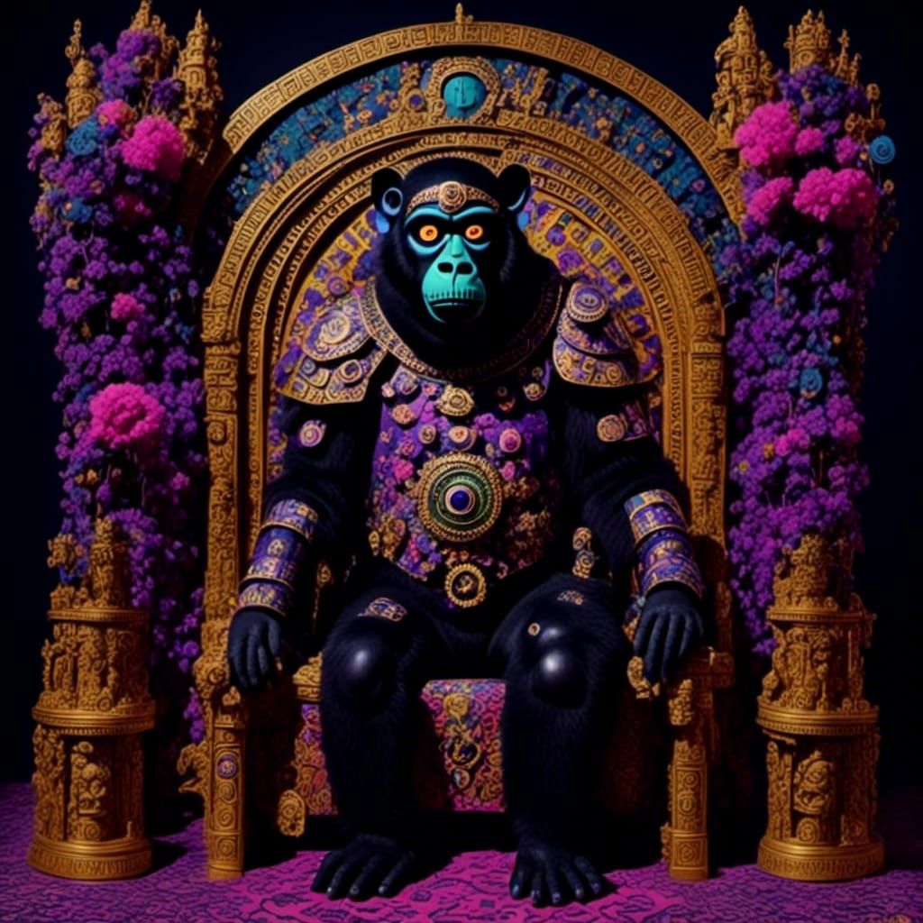 Graffiti Gorilla in Magical Ambience