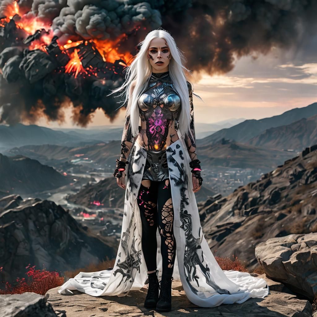 Epic Changeling Woman with Holographic Clothing