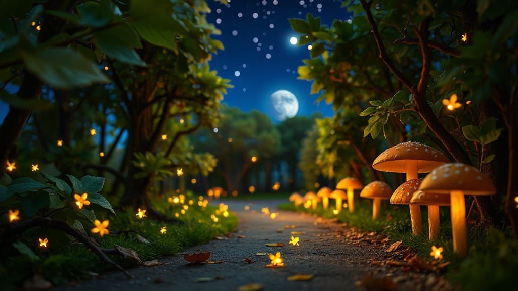 Enchanted Forest Road in Stop Motion Style