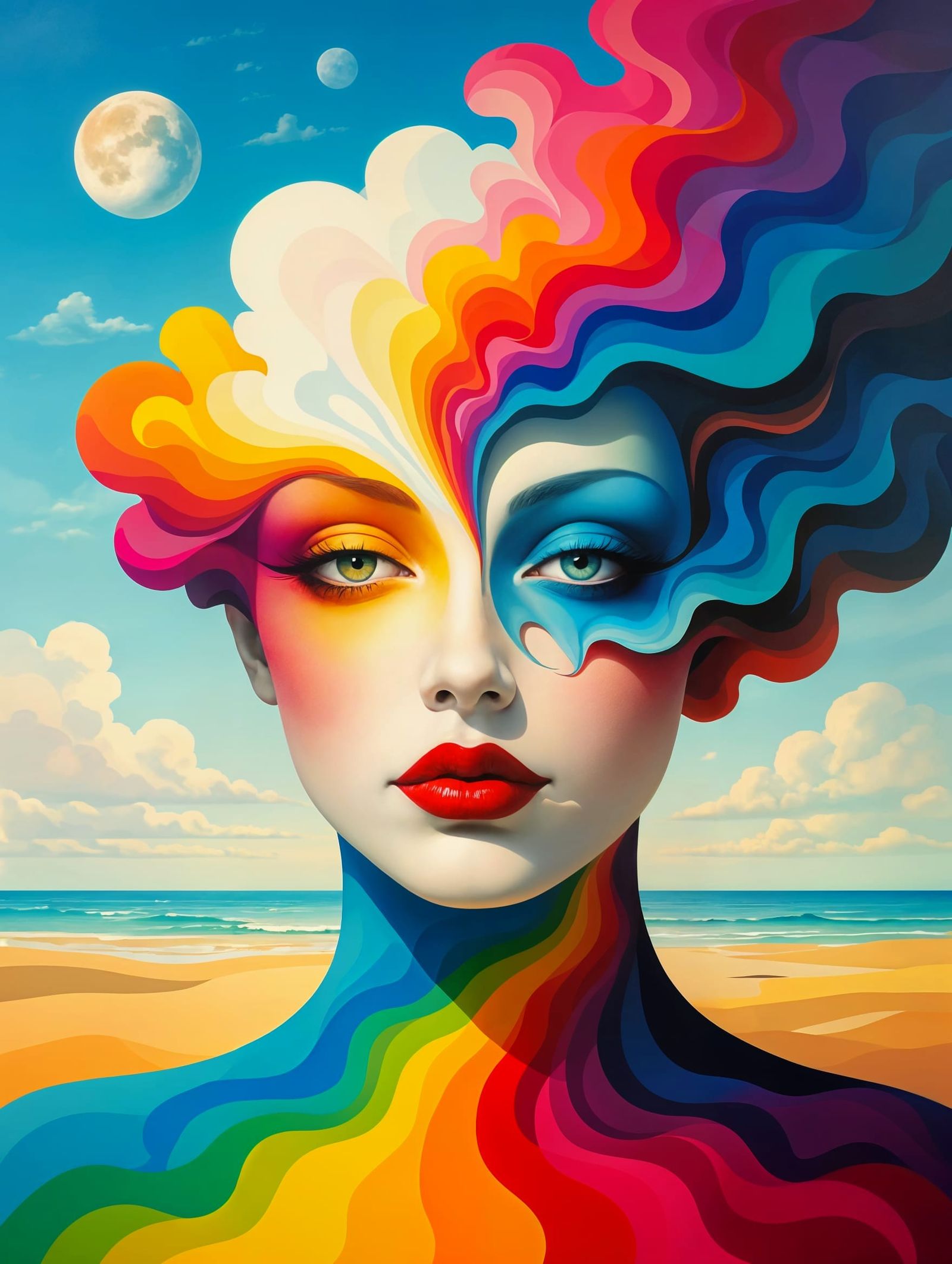 Vibrant Surrealist Masterpiece