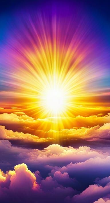 Psychedelic Purple Flat Earth in Divine Light
