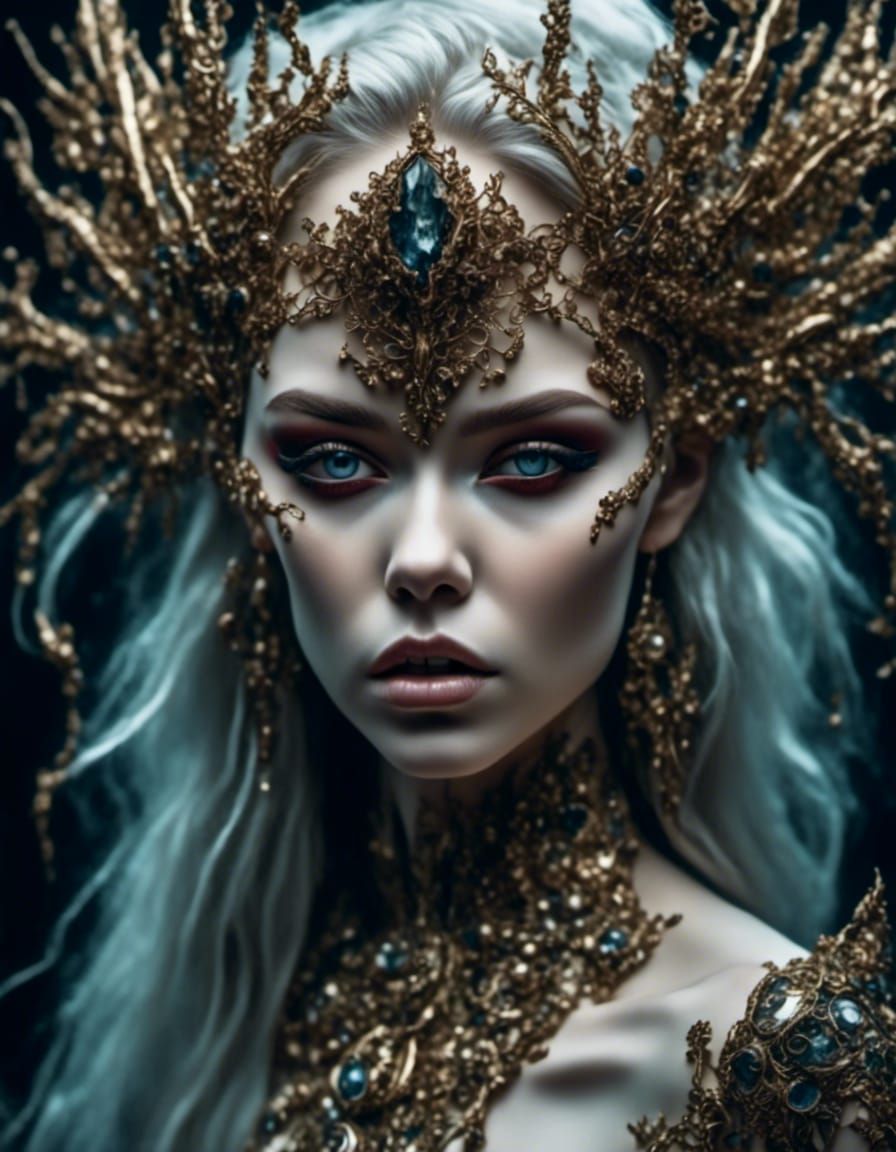 Stylized Bear with Exaggerated Cartoon Features