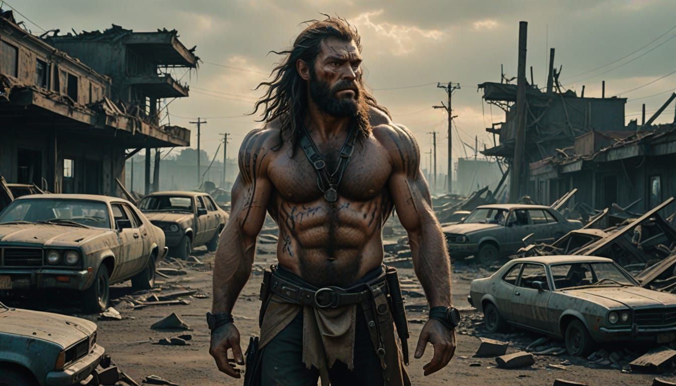 Caveman Triumphs in Post-Apocalyptic Wasteland