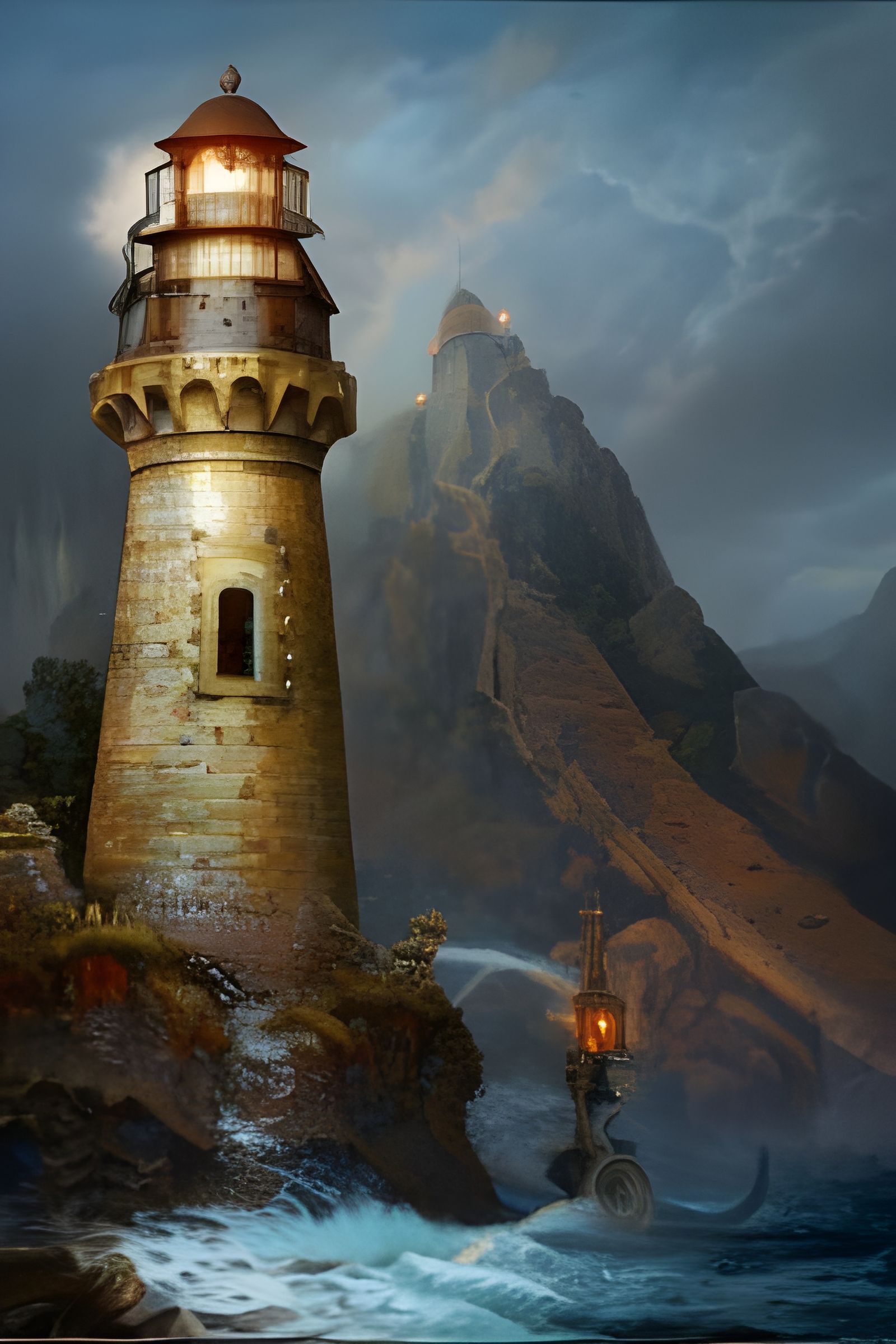Steampunk Lighthouse on Wildflower Boulder Island