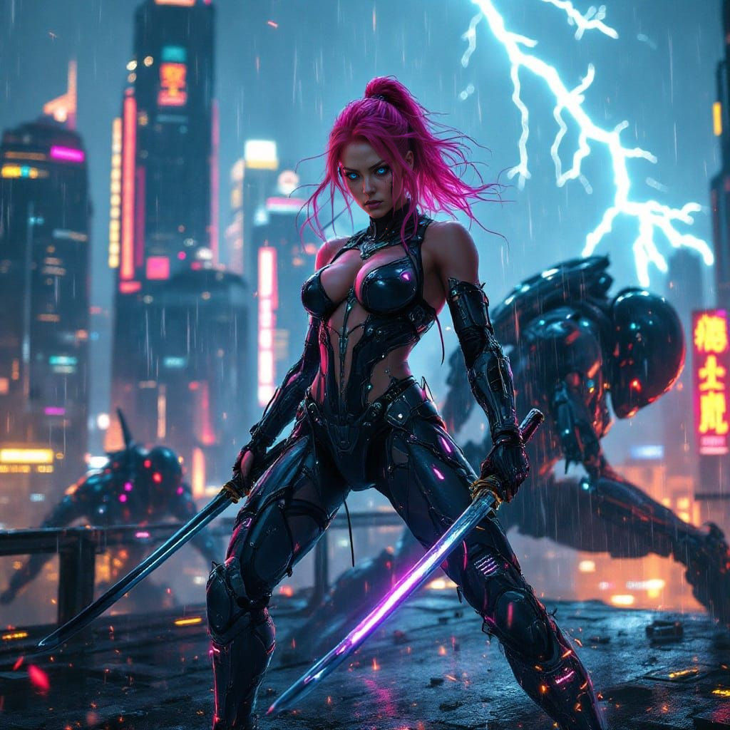 Cyberpunk Samurai