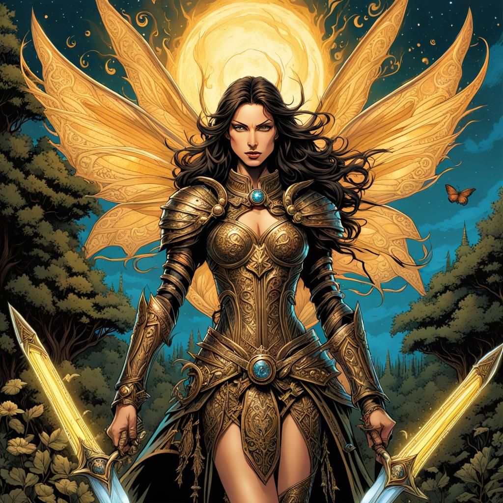 Angelic Faerie Witchblade in Celestial Punk Style