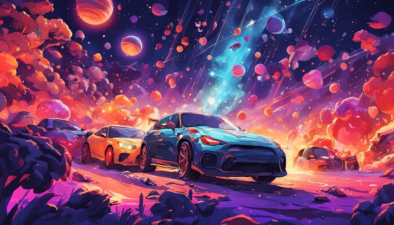 Abstract Emoji Collage