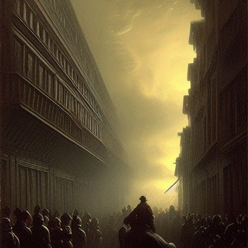 Paul Revere's Midnight Ride: Horror Illustration