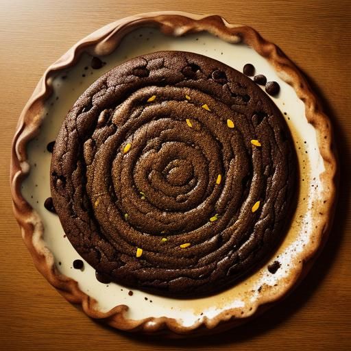 Gigantic Chocolate Chip Cookie Fantasy Food Art