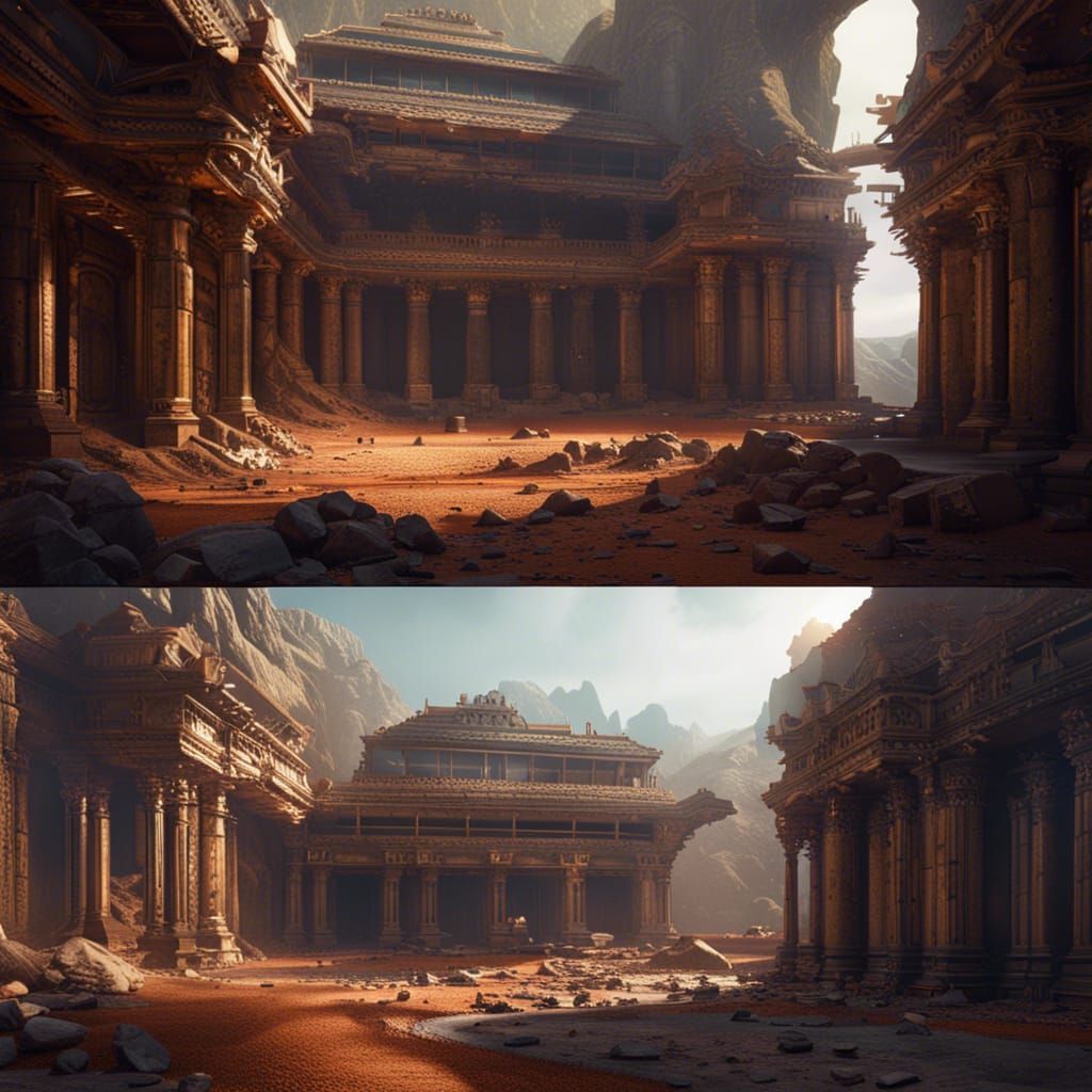 Ancient Mecha Senate Chamber Discovery: Detailed Matte Paint...