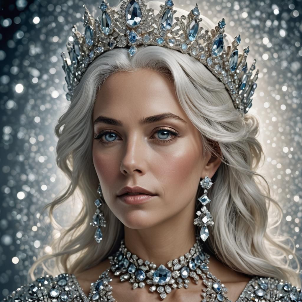 Goddess of Zircon Portrait in Studio Lighting