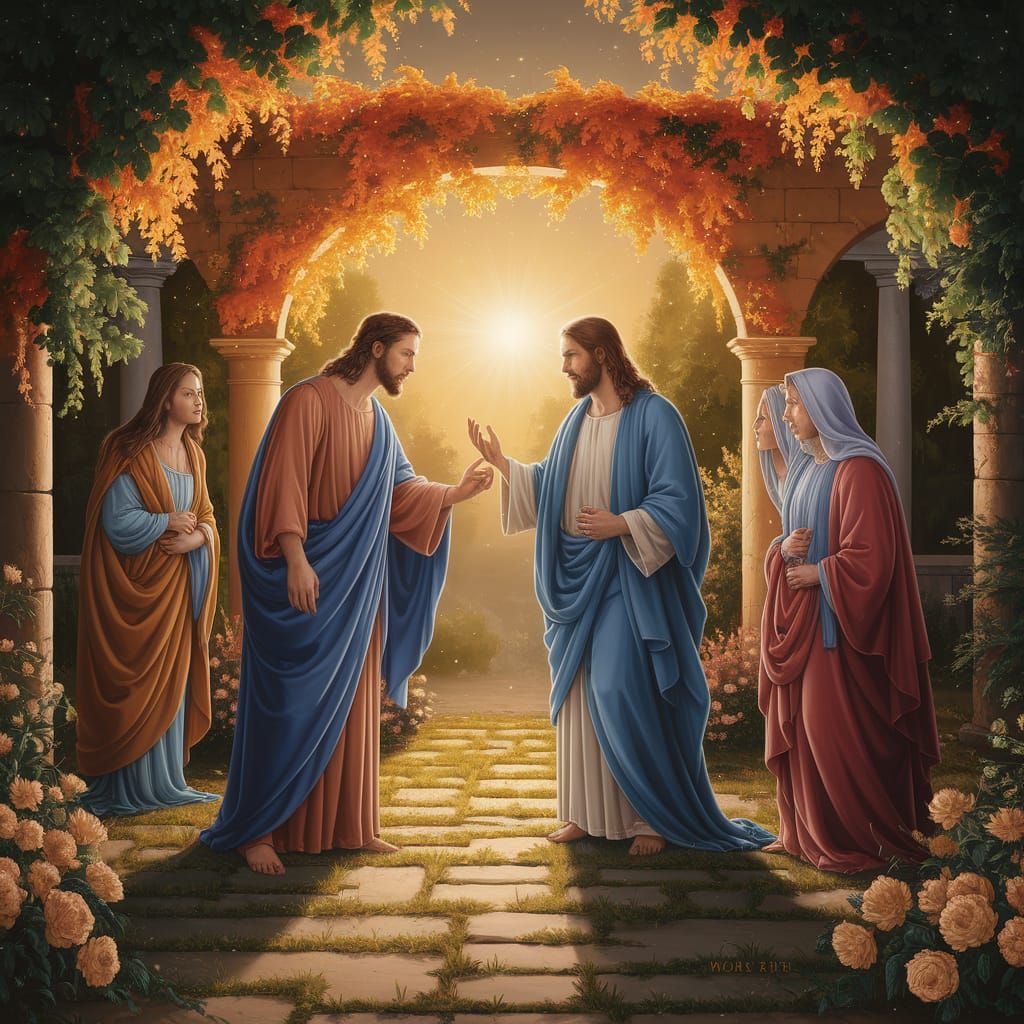 Lazarus Resurrection Painting in Renaissance Style