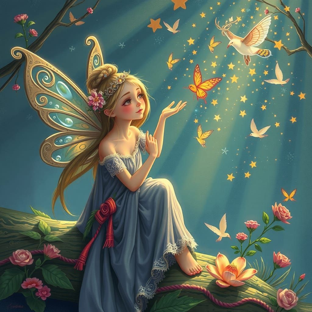 Whimsical Fairy Generated by AI