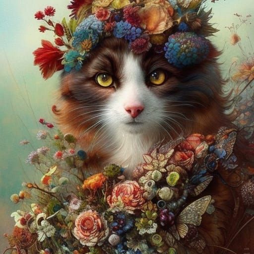 Intricate Colorful Image of Love in Fantasy Style