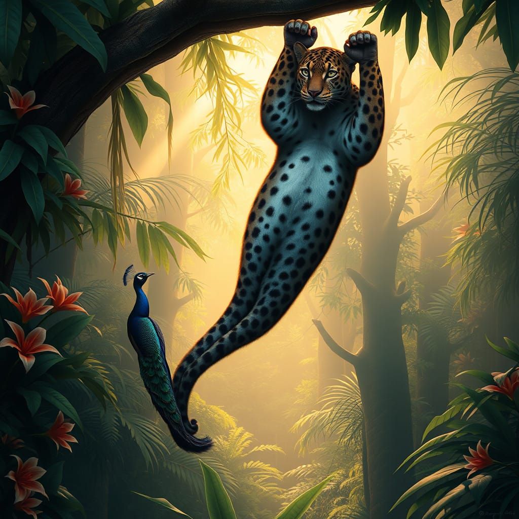 Majestic Clouded Leopard in Jungle Haven