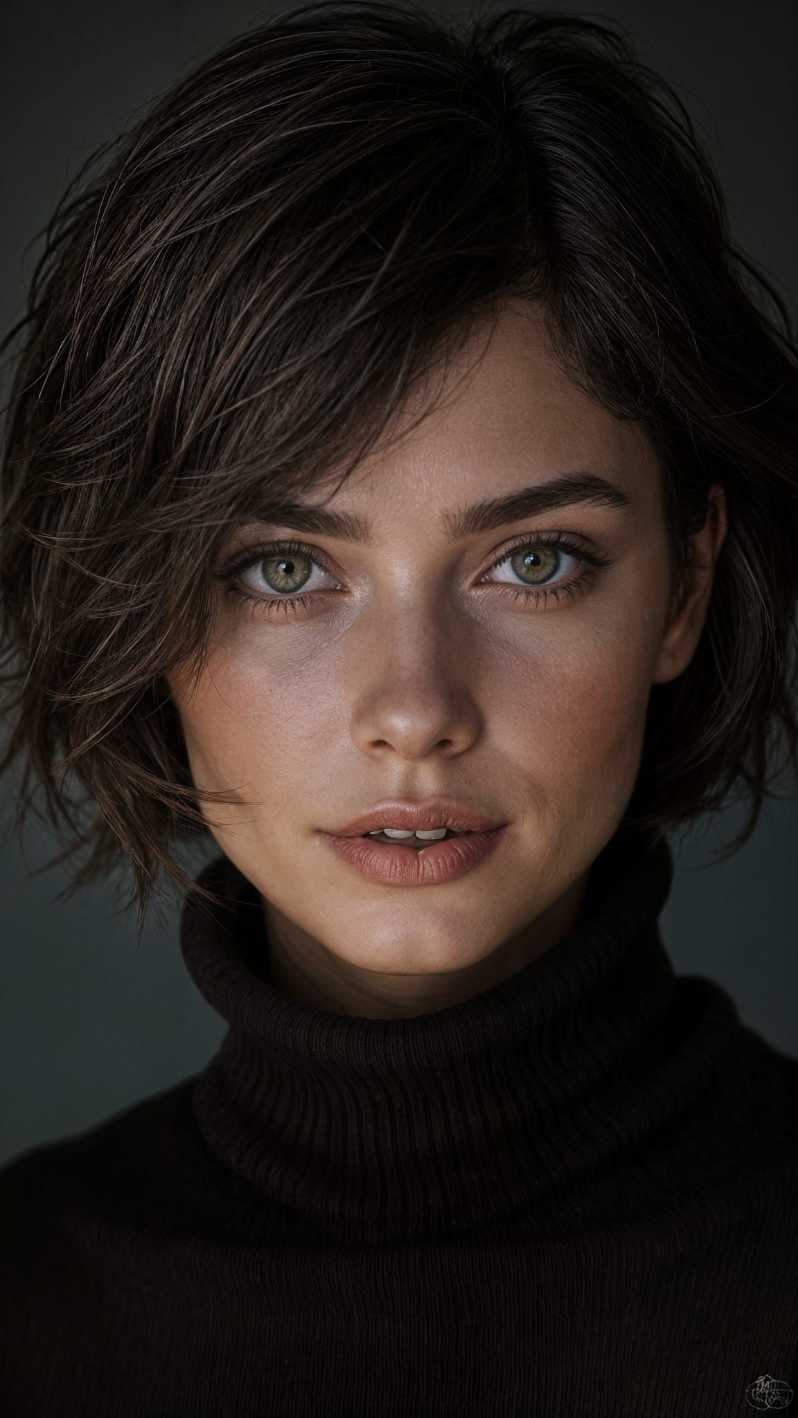 Homely Woman with Cold, Empty Eyes