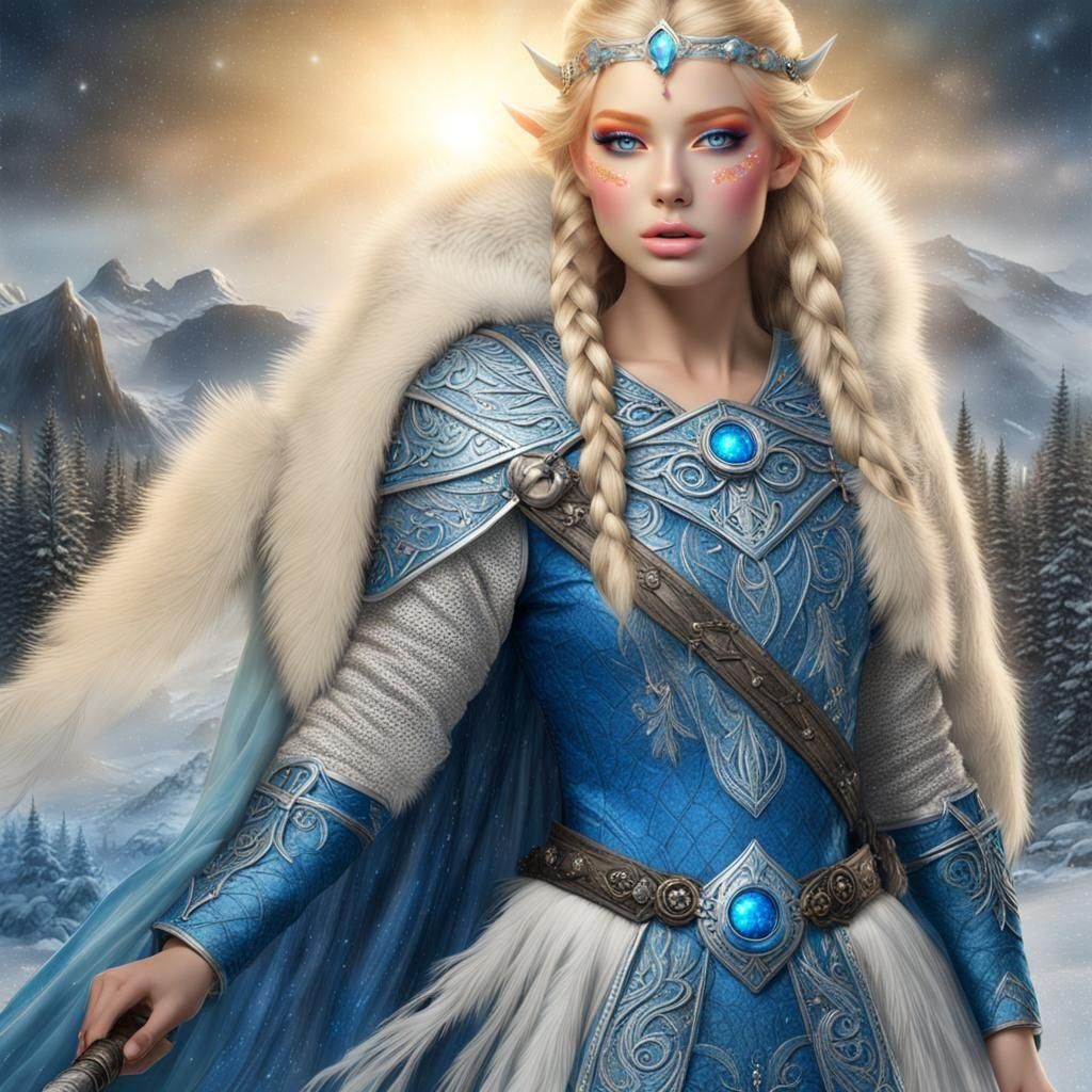 Stunning Elf as Norse Goddess Freyja