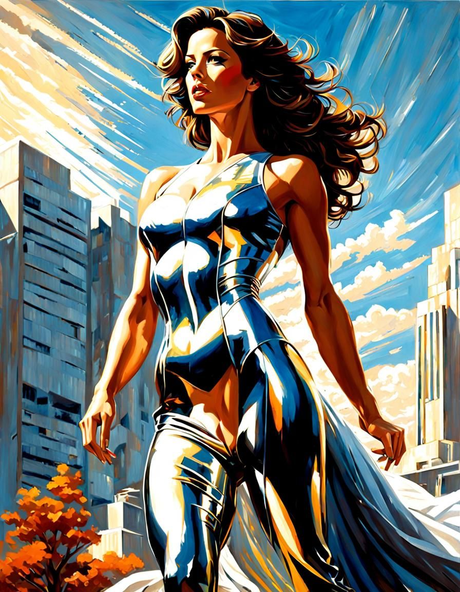 Kate Beckinsale: Brutalist Impressionism in Soviet Style