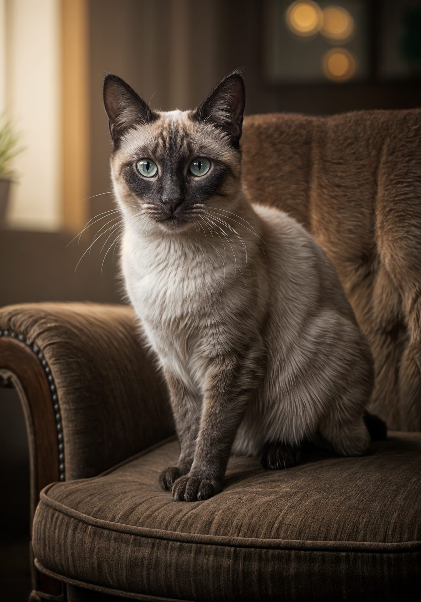 Realistic HDR Cat Portrait