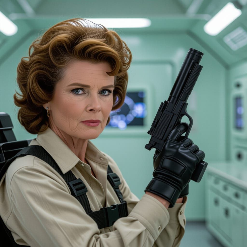 Katherine Hepburn as Ripley in Alien