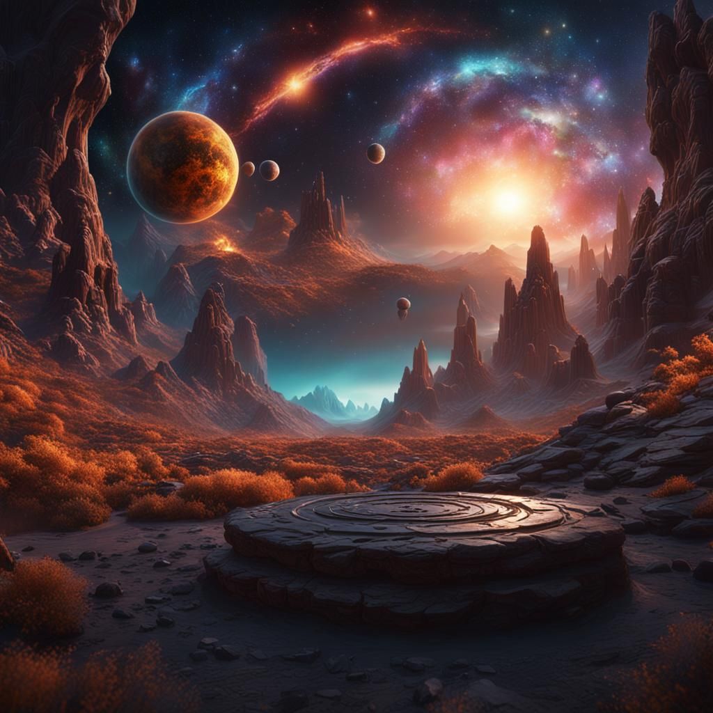 Detailed Matte Painting: The Beginning of the Universe