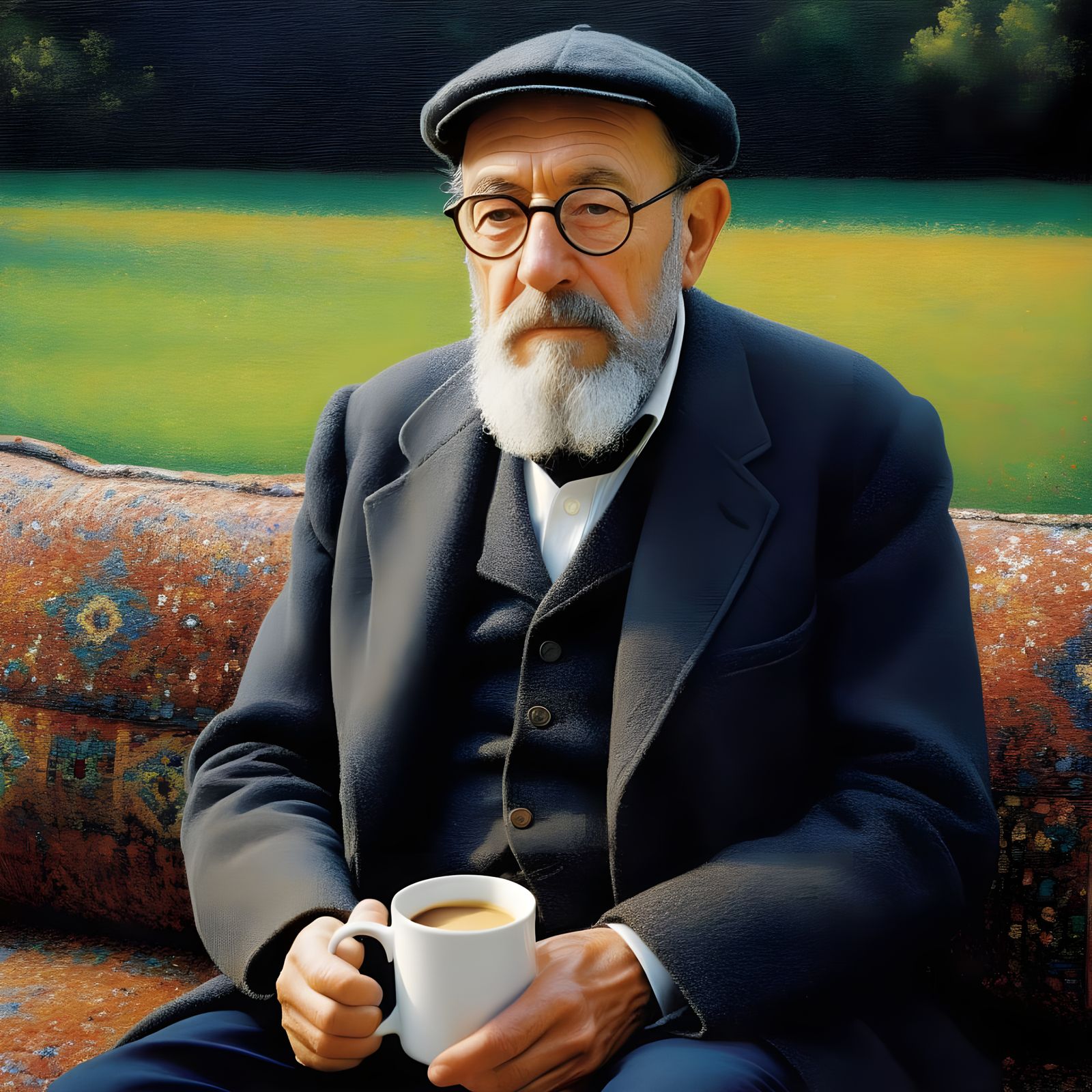 Pointillist Chain Bound to Coffee Lover