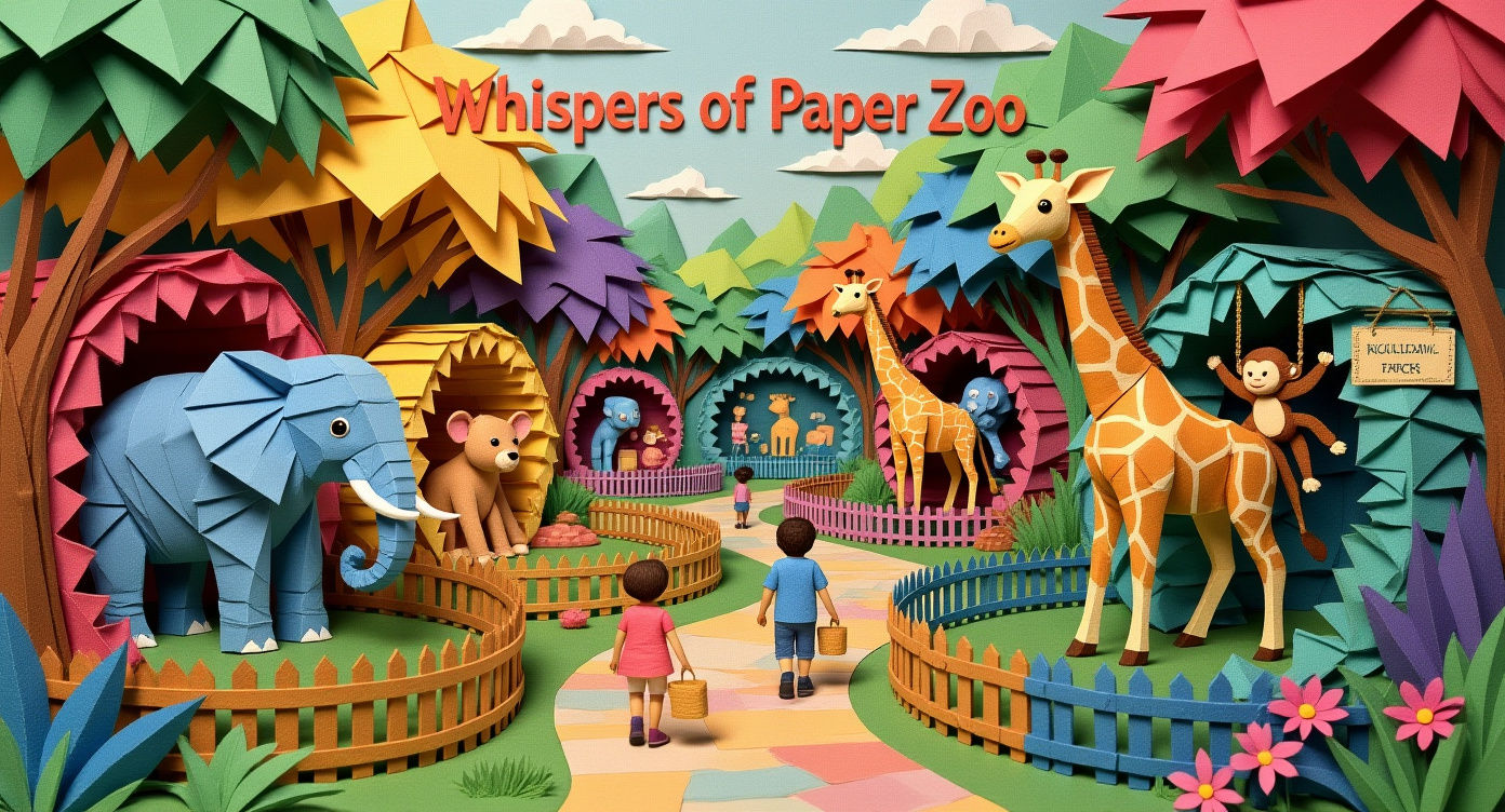 Enchanting Paper Zoo Wonderland in 3D