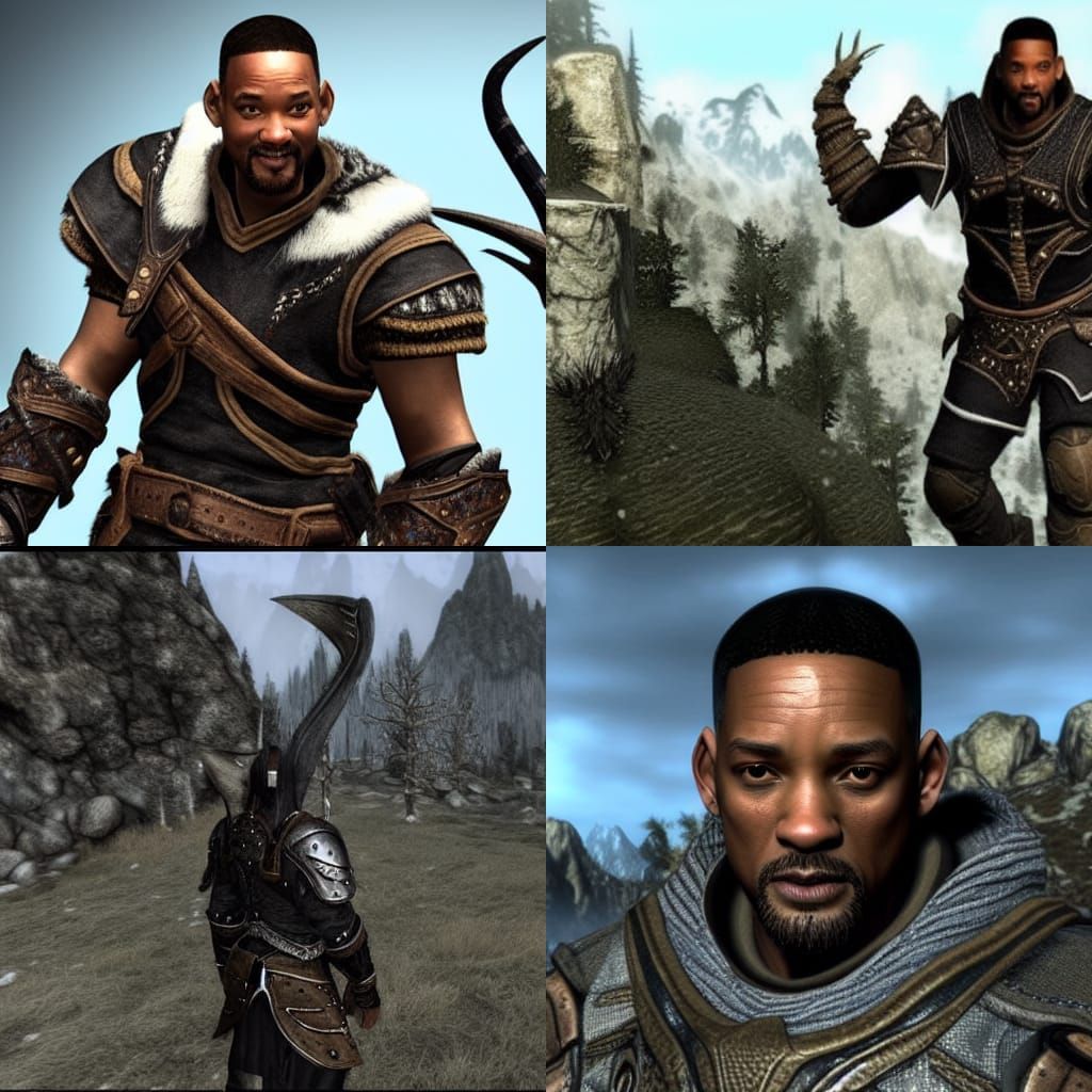 Will Smith in Skyrim: An AI Interpretation